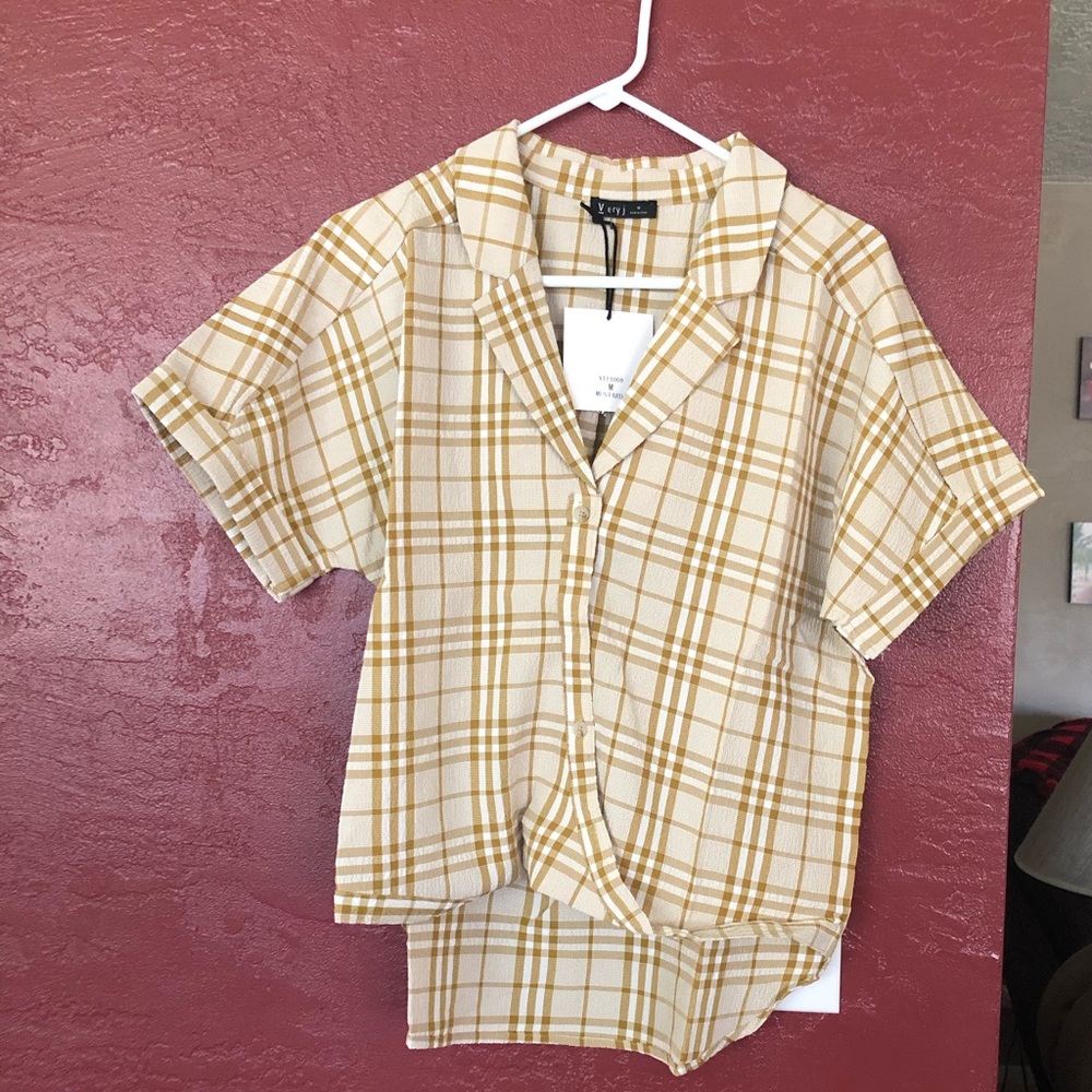 Plaid Top